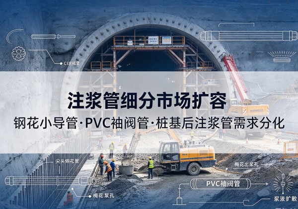 潮安注浆管细分市场扩容，隧道钢花小导管、PVC 袖阀管、桩基后注浆管需求分化